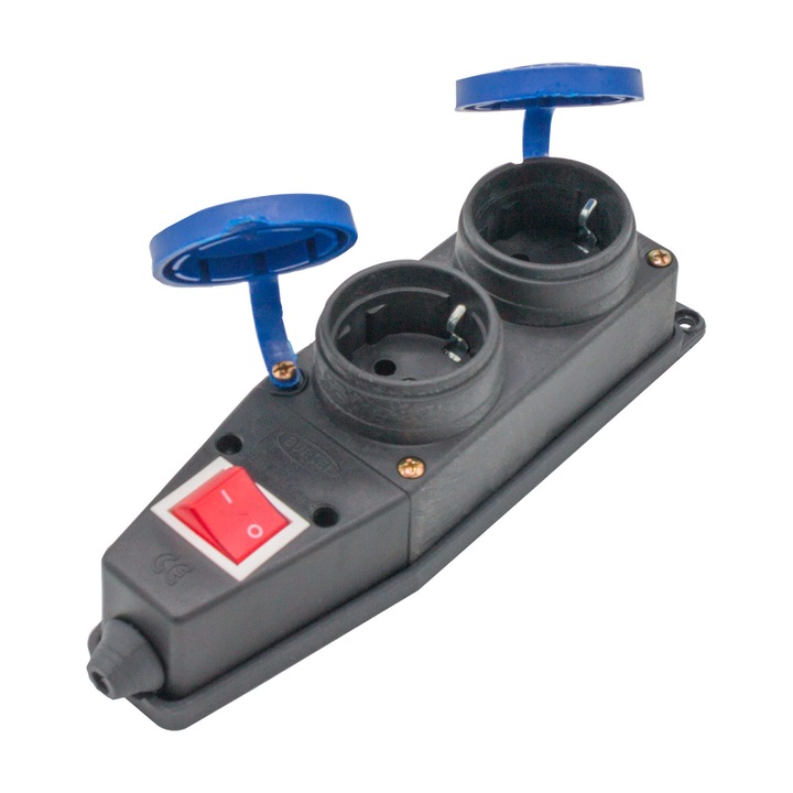 Удължителна глава TENPO 2 гнезда с бутон