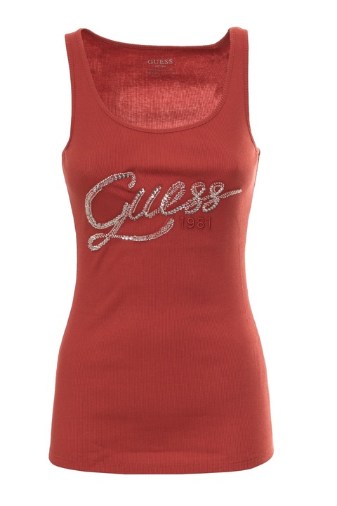 Дамски топ, Guess, Памук 100%, Червен, S