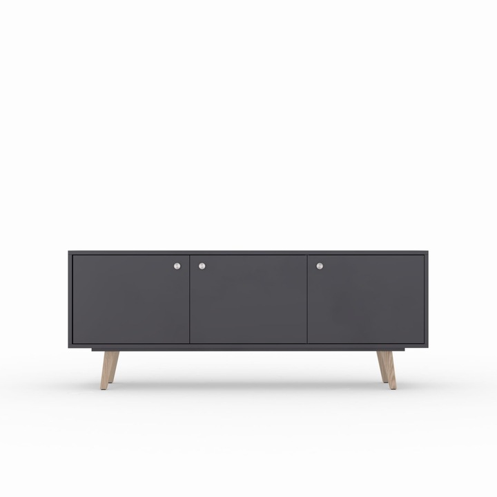 Comoda TV Primula, Stipa, 160 x 66 x 43, lacuit NCS 8005r50b Baltic Sea Violet