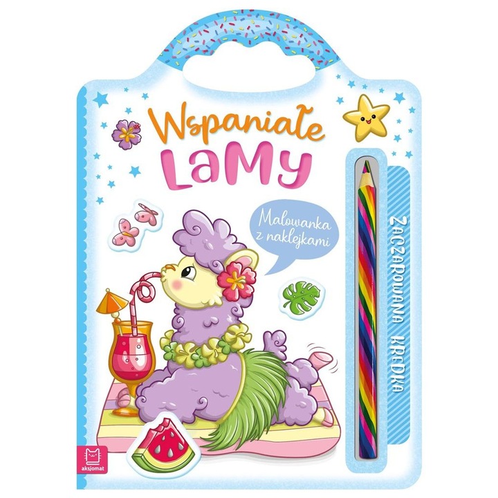 Wspaniałe lamy. Malowanka z naklejkami - Anna Podgórska, Aksjomat, Multicolor