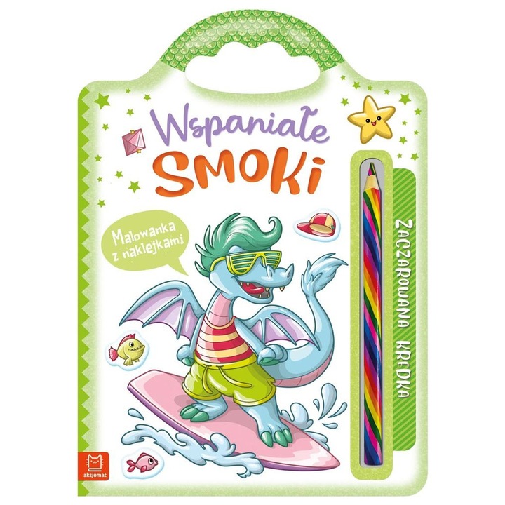 Wspaniałe smoki. Malowanka z naklejkami - Anna Podgórska, Multicolor