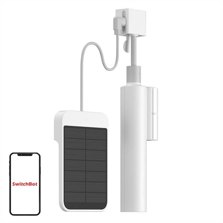Sistem pentru jaluzele, SwitchBot, ABS/policarbonat, Conectivitate Bluetooth 5.0, alb, 48.8x29.2x210mm