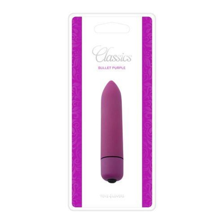 Вибратори, Toyz4Lovers Bullet Classics, Пластмаса, Лилав, 9 x 2 см