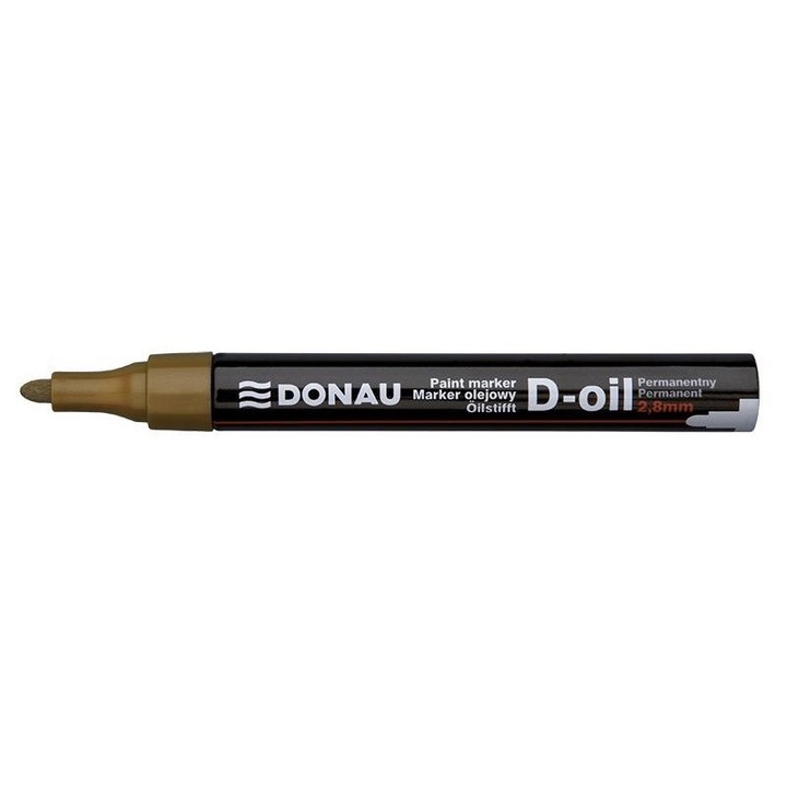 Маркер D-Oil, Donau, 2,8 мм, златен