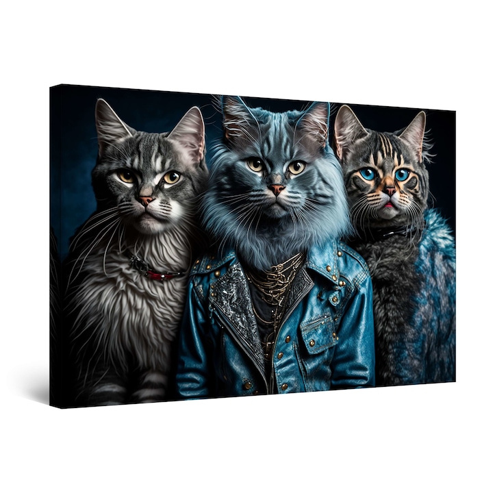 Tablou DualView Startonight Gasca Pisicilor, luminos in intuneric, 60 x 90 cm