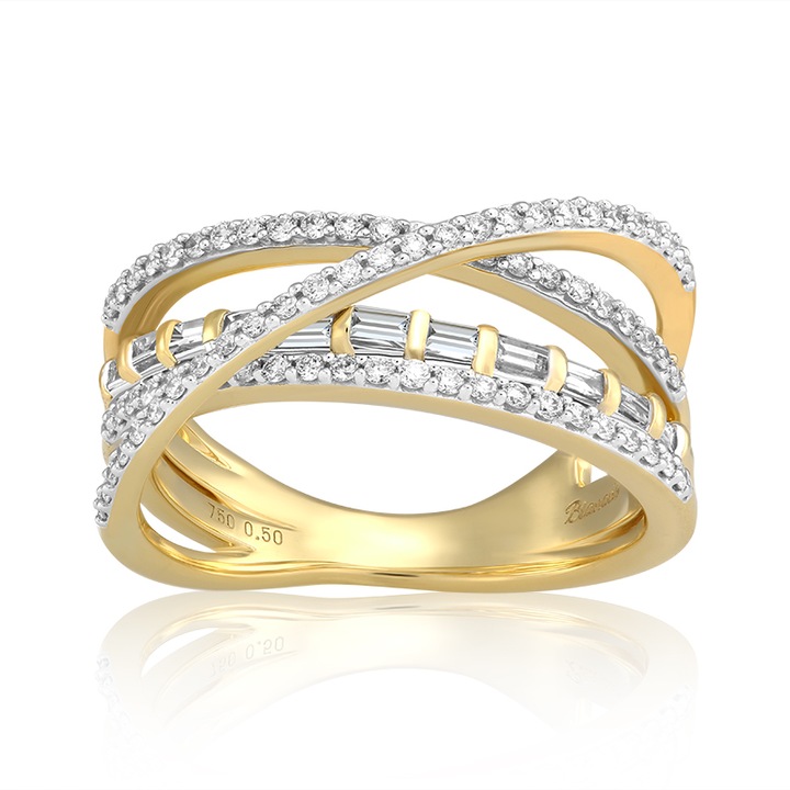 Inel Aur 18k Diamante BLANCO'S, RF18064-Y53, Marime 53