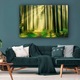 Tablou DualView Startonight Carare Verde Luminata in Padure, luminos in intuneric, 80 x 120 cm