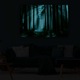 Tablou DualView Startonight Carare Verde Luminata in Padure, luminos in intuneric, 80 x 120 cm