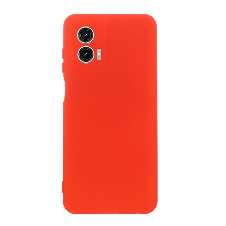 Силиконов калъф TPU G-Tech Liquid, съвместим с Motorola Moto G24, изработен от силикон, червен