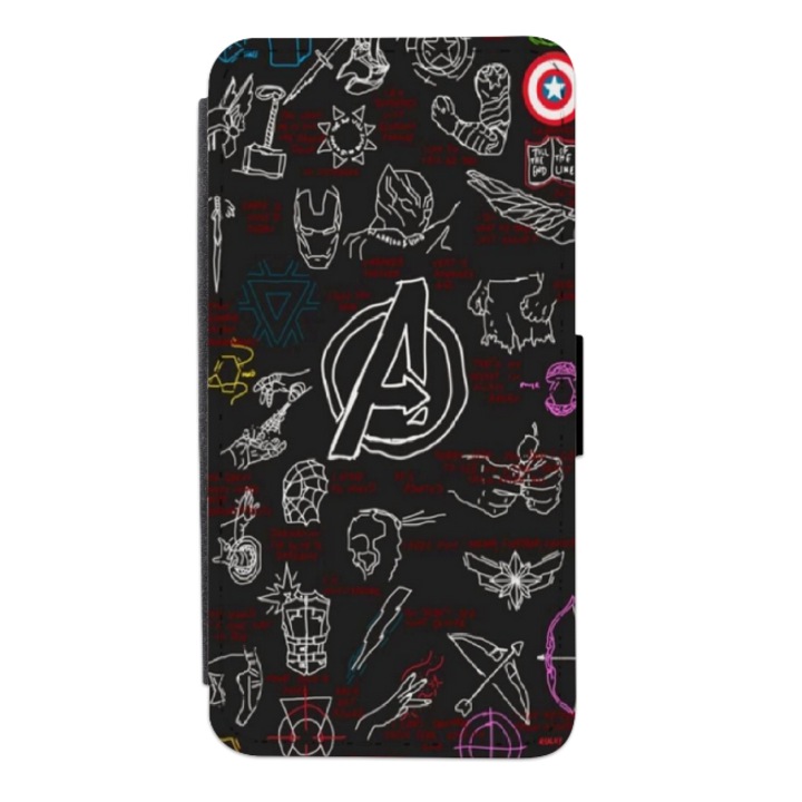 Husa personalizata tip carte Swim Case pentru Samsung Galaxy M31s, model Avengers Logo, multicolor, S2D1M344