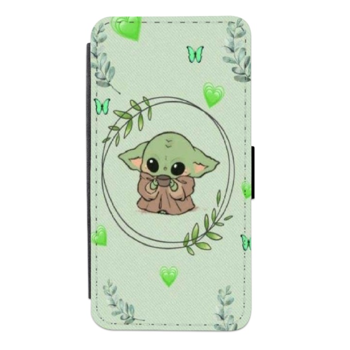 Калъф-книга Personalized Swim Case за OPPO A16, модел Baby Yoda, многоцветен, S2D1M339