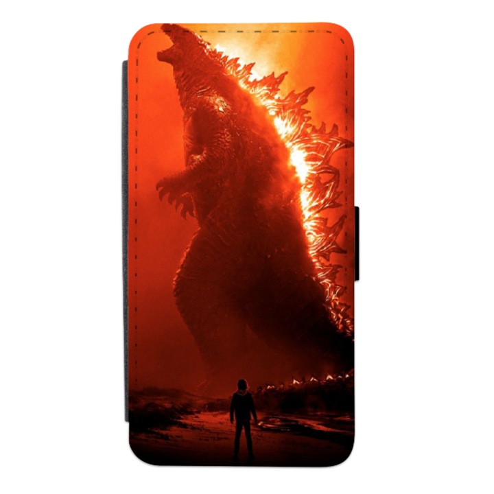 Husa personalizata tip carte HQ Print pentru Samsung Galaxy S10 Plus, model Godzilla #4, multicolor, S2D1M395