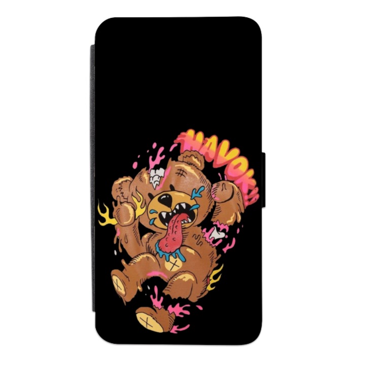 Husa personalizata tip carte HQ Print pentru Samsung Galaxy S20 FE, model Rainbow Bear, multicolor, S2D1M031