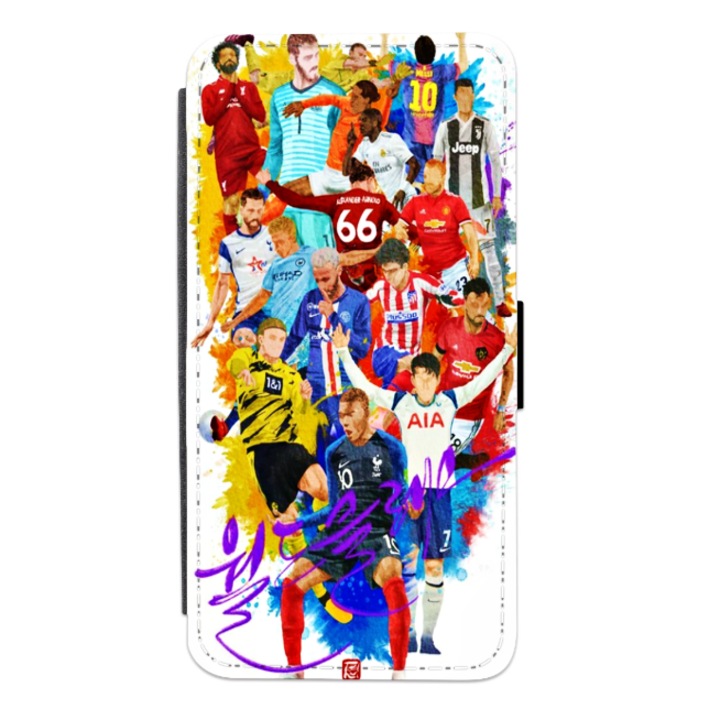 Personalized Swim Case book cover за Motorola Moto G8 Power, модел Football #3, многоцветен, S2D1M055