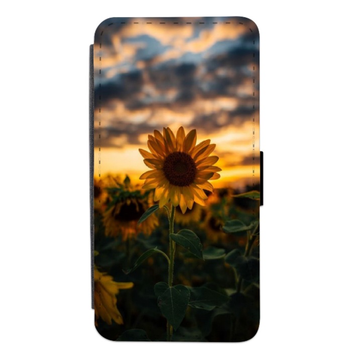 Husa personalizata tip carte HQ Print pentru Samsung Galaxy S21 FE, model Flowers #4, multicolor, S2D1M081