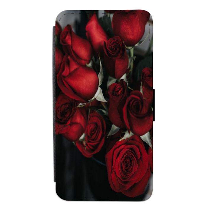 Husa personalizata tip carte Swim Case pentru Samsung Galaxy A04S, model Flowers #3, multicolor, S2D1M080