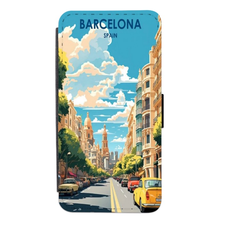 Калъф-книга Personalized Swim Case за Motorola Moto G7 Power, модел Barcelona, многоцветен, S2D1M116