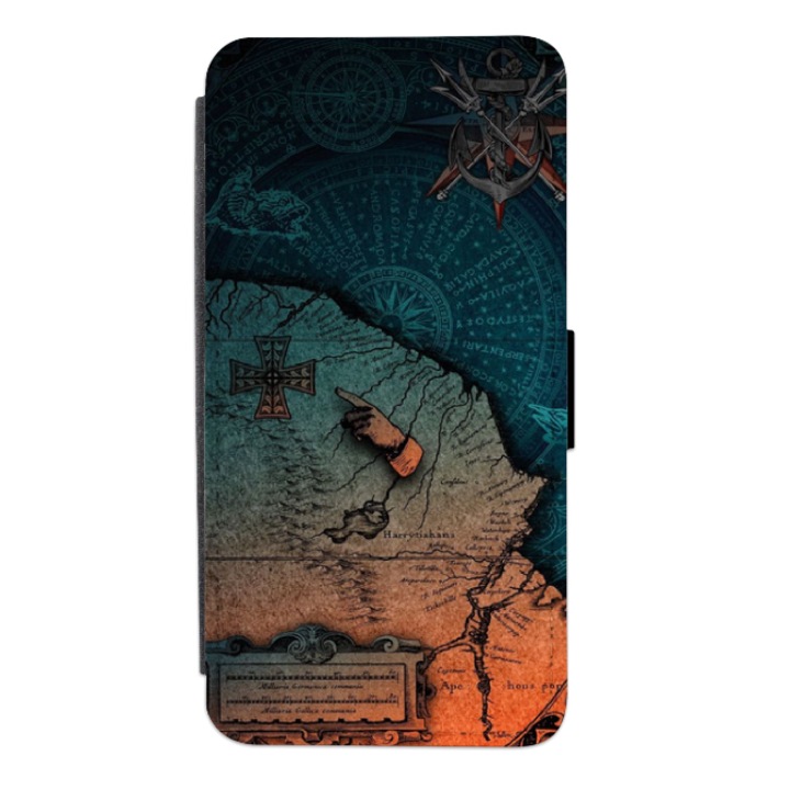 Husa personalizata tip carte HQ Print pentru Samsung Galaxy S20 FE, model Old Maps, multicolor, S2D1M157