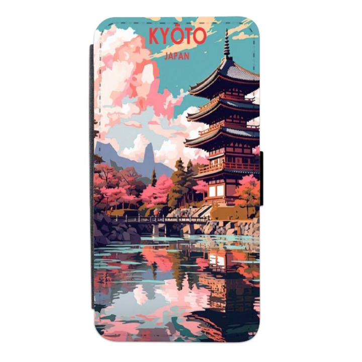 Husa personalizata tip carte Swim Case pentru Samsung Galaxy S9 Plus, model Kyoto, multicolor, S2D1M140