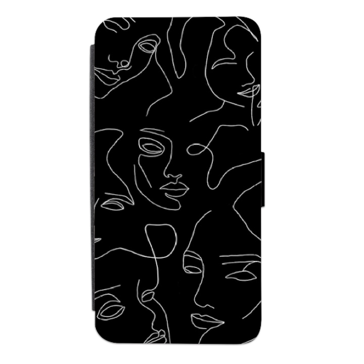 Калъф-книга Personalized Swim Case за Samsung Galaxy S7 Edge, модел Black and white art #5, многоцветен, S2D1M182