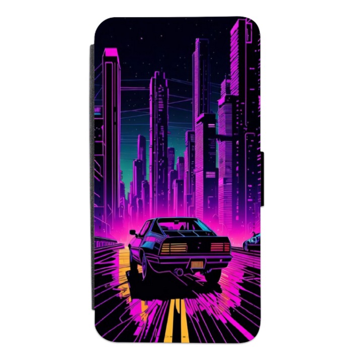 Husa personalizata tip carte Swim Case pentru Motorola Moto G22, model Neon City #3, multicolor, S2D1M184