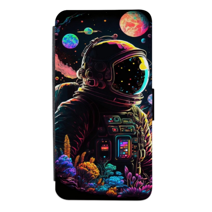 Personalized Swim Case book cover за OPPO Reno7 Lite 5G, модел Astronaut, многоцветен, S2D1M186