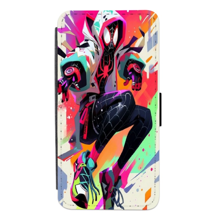 Husa personalizata tip carte Swim Case pentru Samsung Galaxy S21 FE, model Spider-Man #6, multicolor, S2D1M289