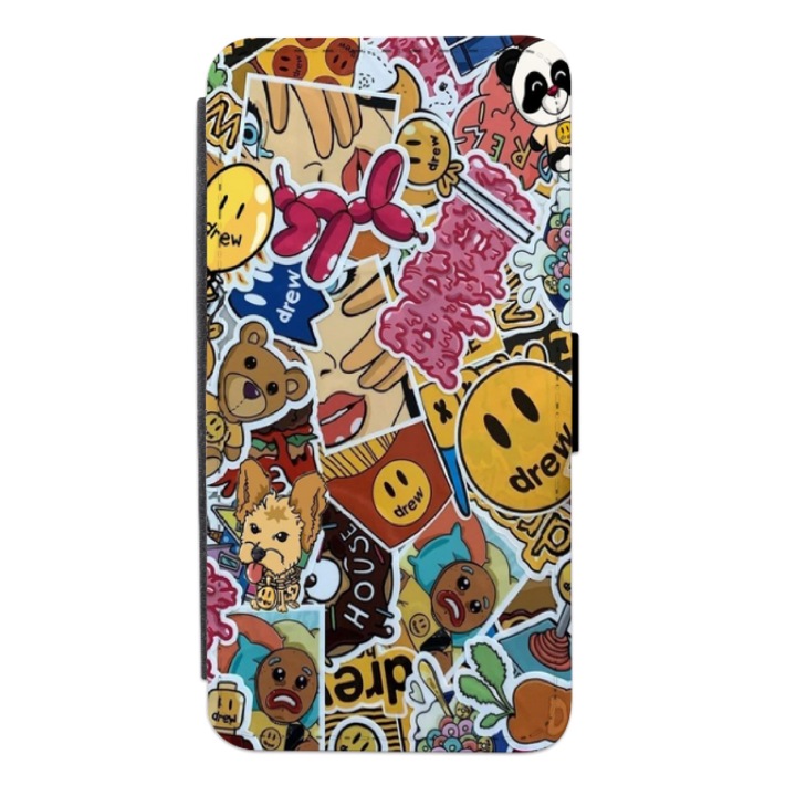 Husa personalizata tip carte HQ Print pentru Xiaomi 13 Ultra, model Stickers, multicolor, S2D1M326