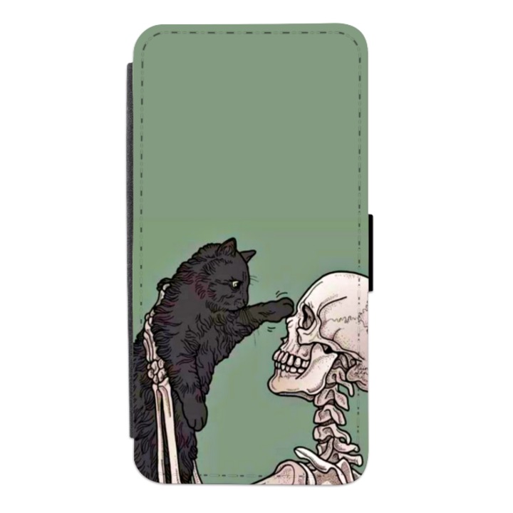 Калъф-книга Personalized Swim Case за Samsung Galaxy A53, модел Skeleton's cat, многоцветен, S2D1M046