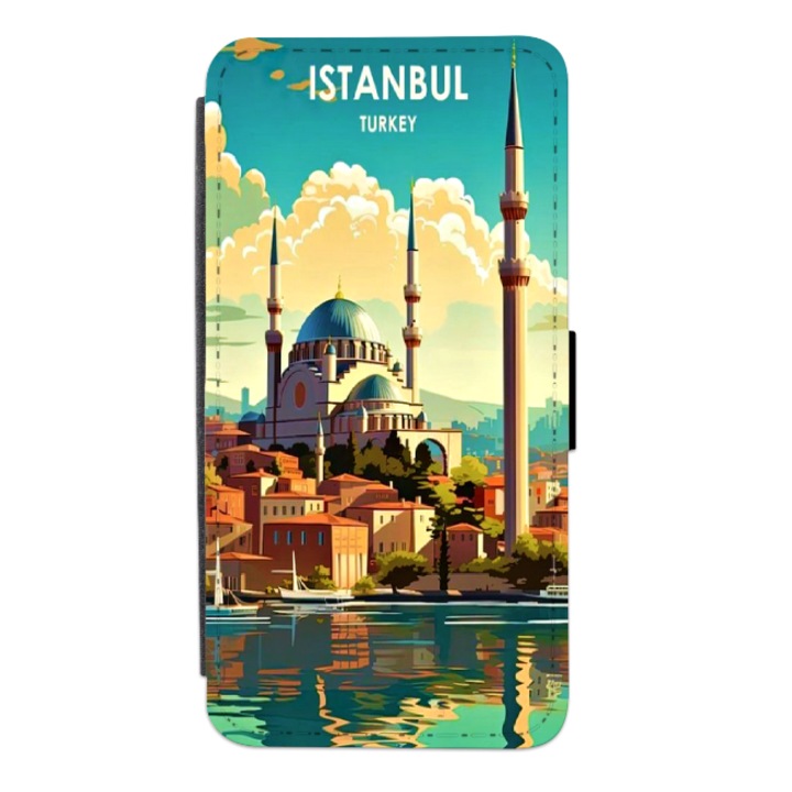 Personalized Swim Case book cover за OPPO Reno8 5G, модел Istanbul, многоцветен, S2D1M104