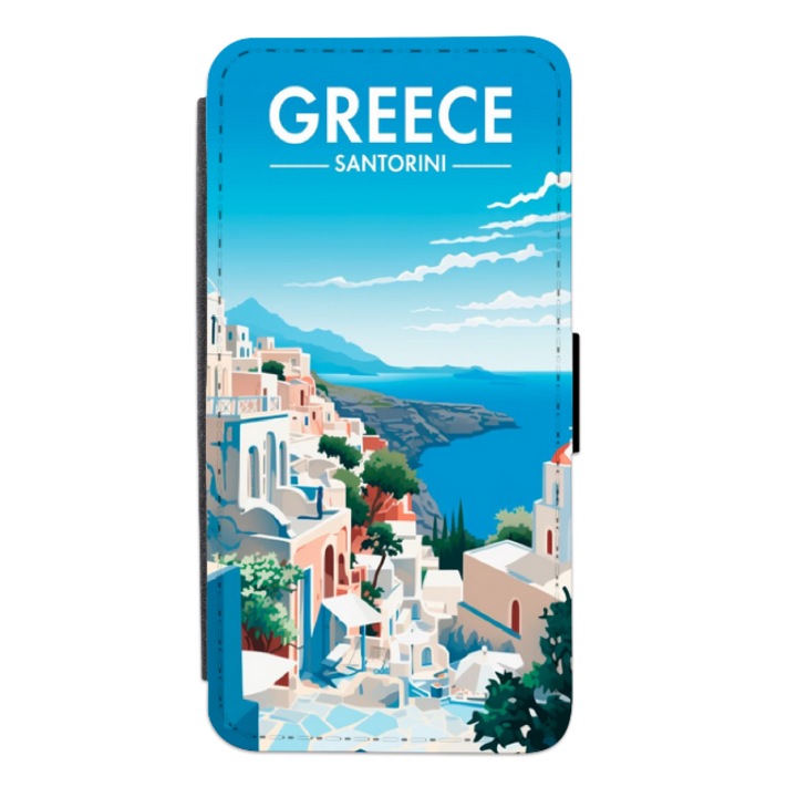 Personalized Swim Case book cover за Motorola Moto G8 Power, модел Гърция, многоцветен, S2D1M125