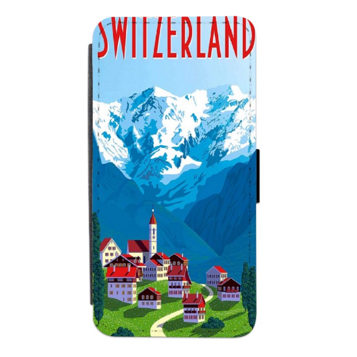 Husa personalizata tip carte HQ Print pentru Huawei P smart 2019, model Switzerland, multicolor, S2D1M151