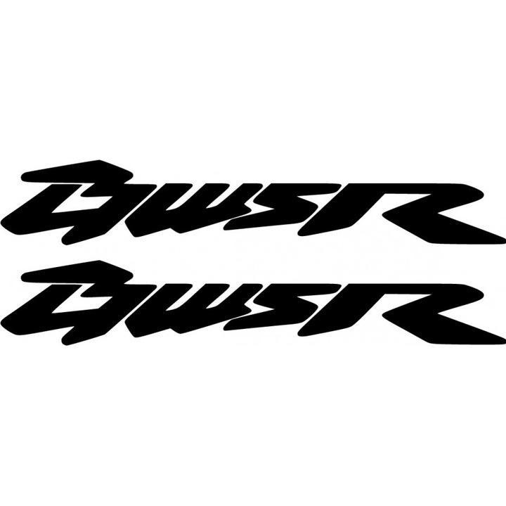Sticker x2, Yamaha BWSR, Negru, 20cm