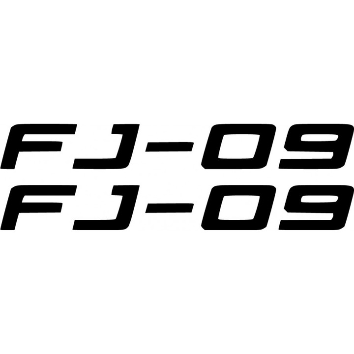 Sticker x2, Yamaha FJ-09, Negru, 20cm