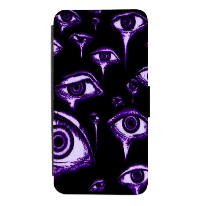Калъф-книга Personalized Swim Case за OPPO Reno8 5G, модел Purple Eyes, многоцветен, S2D1M064