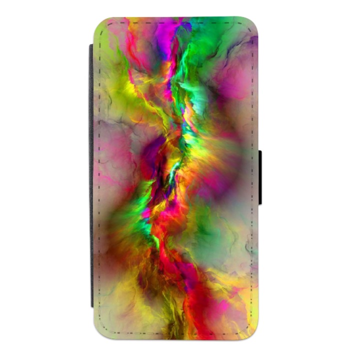 Personalized Swim Case book cover за OPPO Reno7 Lite 5G, модел Rainbow Splash, многоцветен, S2D1M179