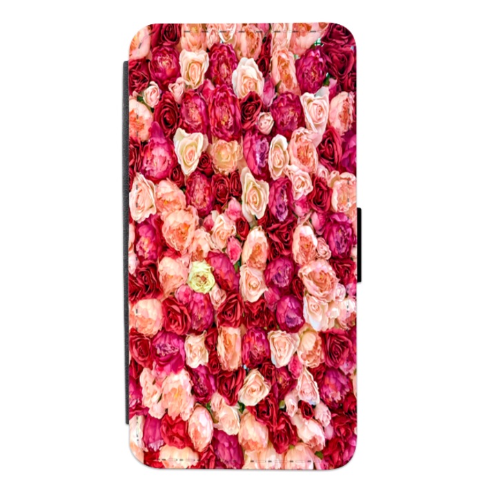 Персонализиран HQ Print калъф книга за Motorola Moto G8 Power Lite, Flowers модел №1, многоцветен, S2D1M009