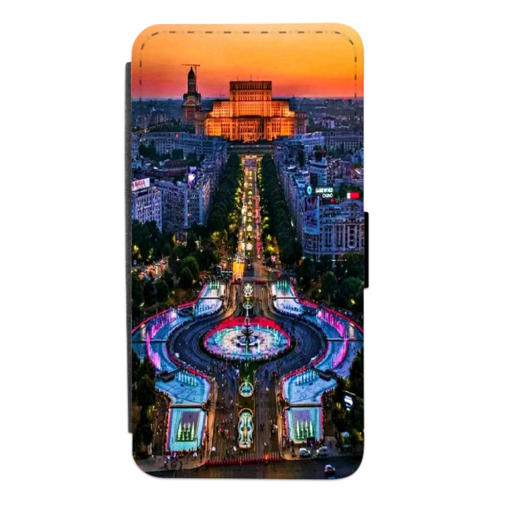 Калъф-книга Personalized Swim Case за Motorola Moto G7 Power, модел Bucharest View, многоцветен, S2D1M066
