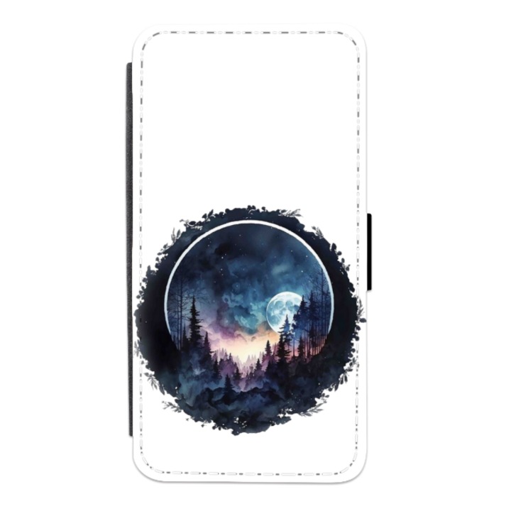 Husa personalizata tip carte HQ Print pentru Samsung Galaxy S20 FE, model Moon Painting, multicolor, S2D1M043