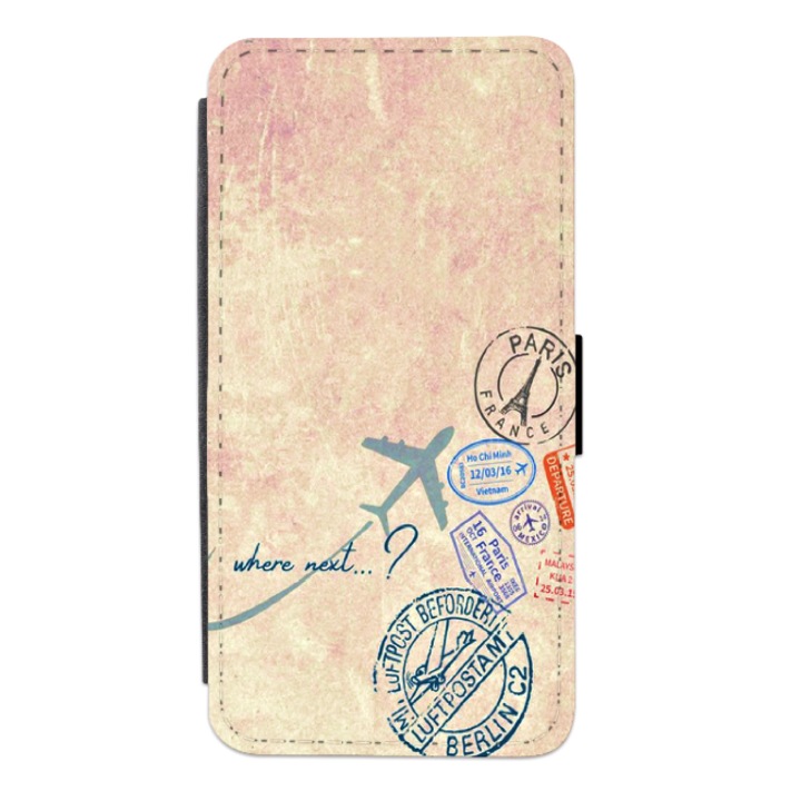 Husa personalizata tip carte HQ Print pentru Samsung Galaxy A14 5G, model Travel #3, multicolor, S2D1M108