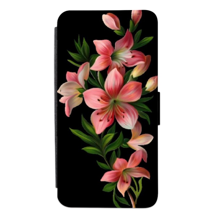Personalized Swim Case book cover за Motorola Moto G8 Power Lite, модел Flowers #12, многоцветен, S2D1M089