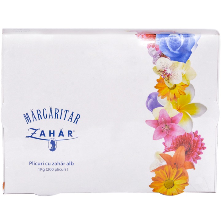 Plicuri Zahar Alb Margaritar, 200*5g