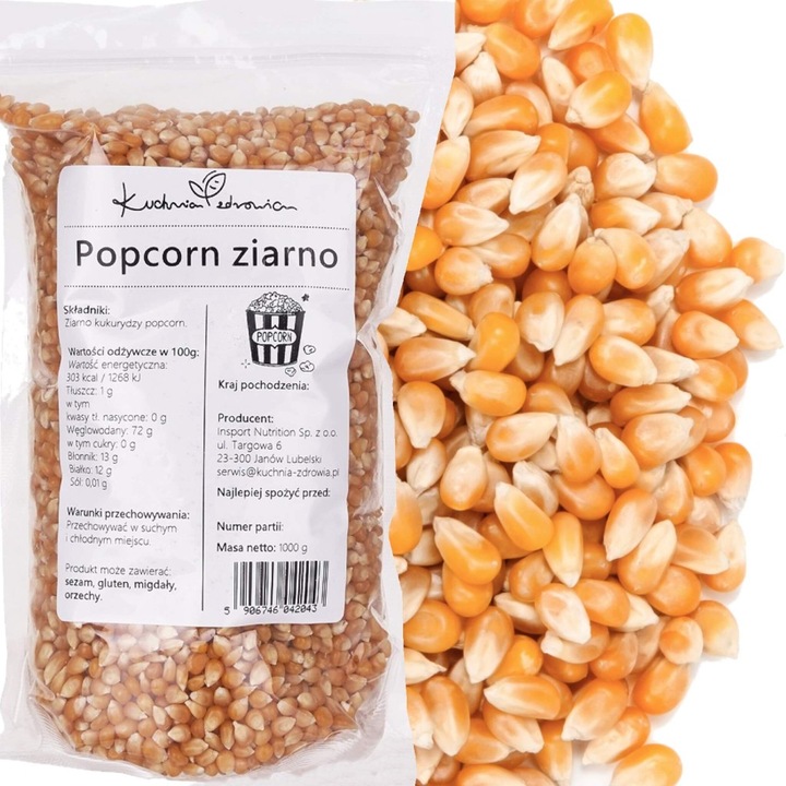 Porumb pentru popcorn 1 kg pentru popcorn de casa, gustari si preparare rapida
