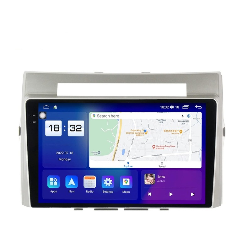 Mp5 плейър за Toyota Corolla Verso AR10 S6 6GB 64GB 8 ядрен с микрофон 2Din Wifi 4x60 бежов