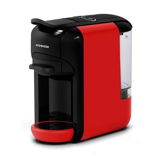 Aparat de cafea Kitchencook MULTI RED 19 bar pentru capsule si cafea macinata
