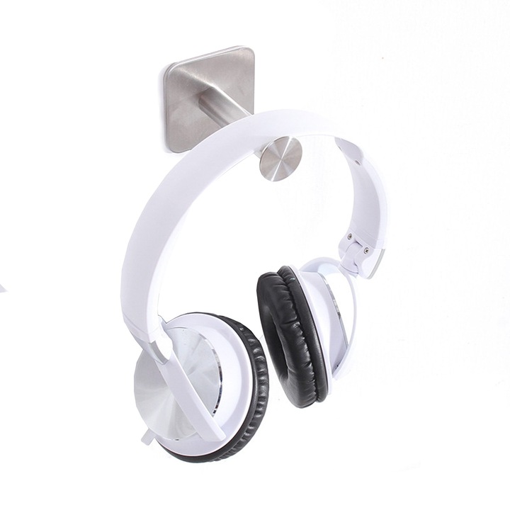 PadForce Button fémtartó fejhallgató akasztó típushoz, ragasztós rögzítés a falhoz vagy az asztalhoz