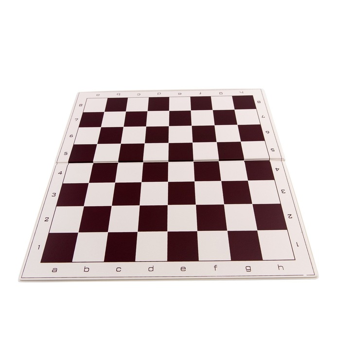 Tabla de sah pliabila PVC no. 4, maro - 47mm