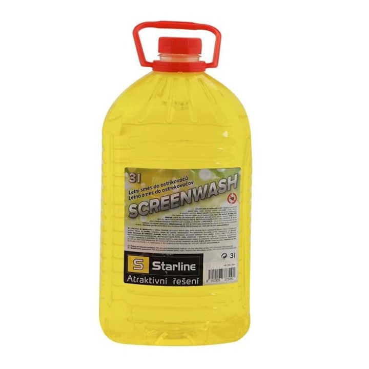 Течност за чистачки STARLINE 3L, лятна, аромат на цветя