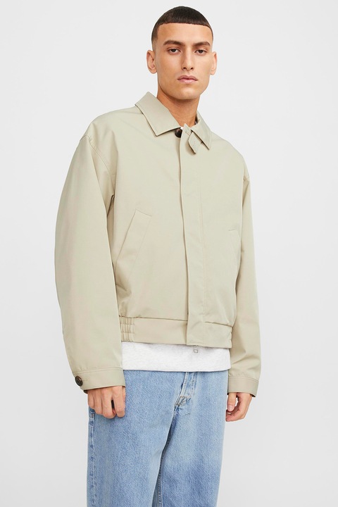 Jack & Jones, Олекотено яке с класическа яка, Слонова кост