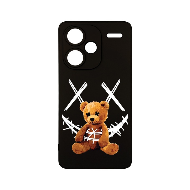 Husa BestCase® Premium Silicon, Compatibila Cu Xiaomi Redmi Note 13 Pro Plus, Teddy Bear Smile, SLIM 1.2MM, Microfibra in interior, Antisoc, Protectie Camera, Margini ridicate pentru protectia ecranului, PB 982